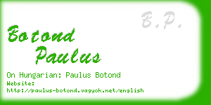 botond paulus business card